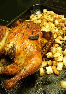 roasted chicken and bread salad 1