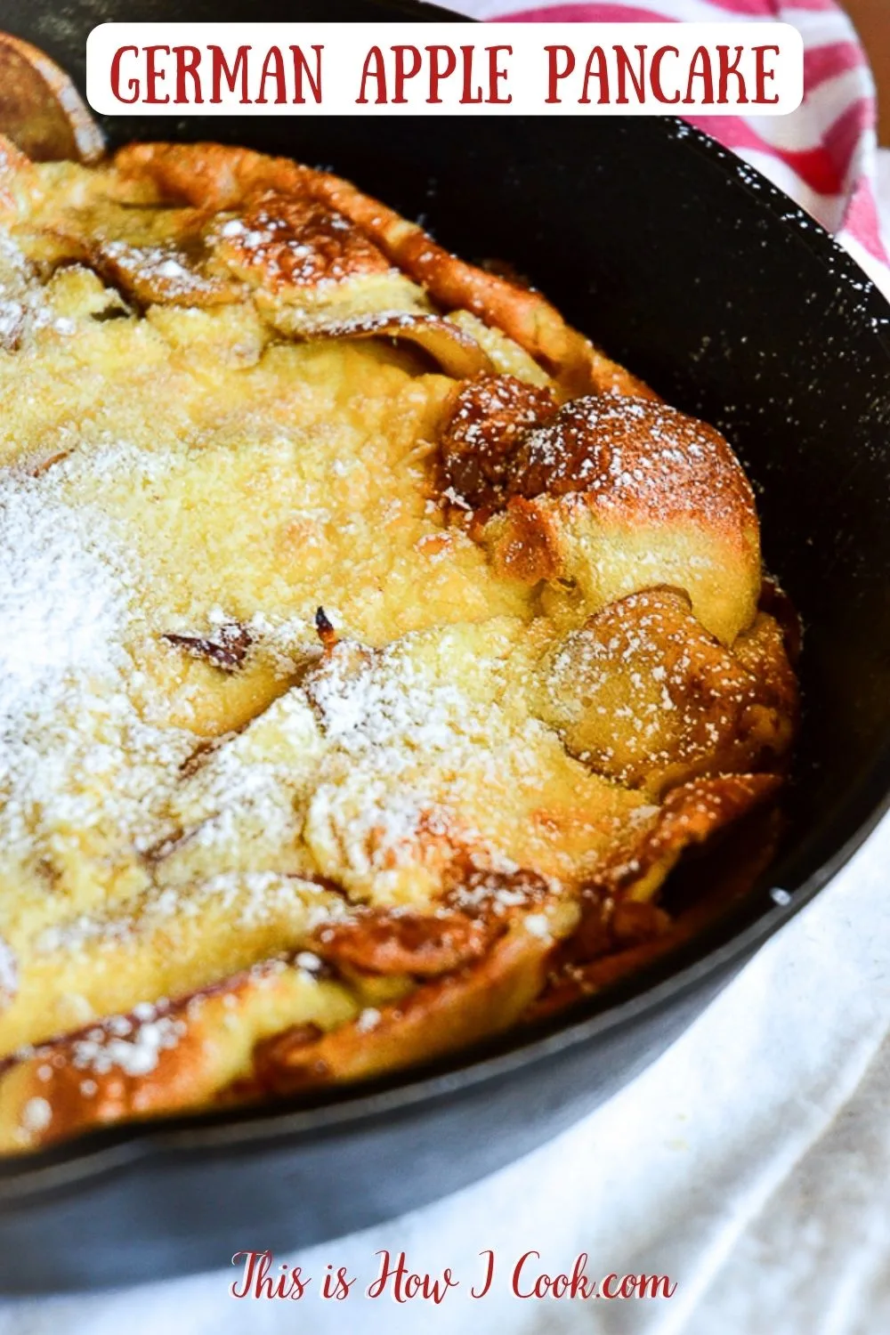 German Apple Pancake Recipe {Apple Oven Pancake}