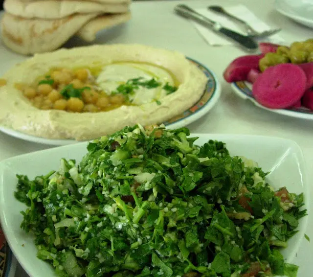 tabouli2C hummus2C pickles 1