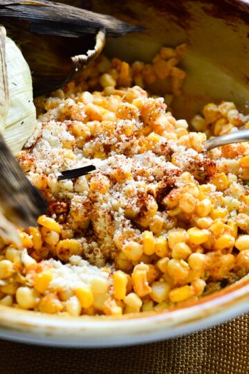 Elote Corn in a Bowl 01