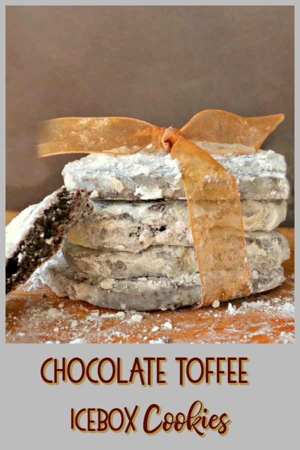 Chocolate Toffee Icebox Cookies