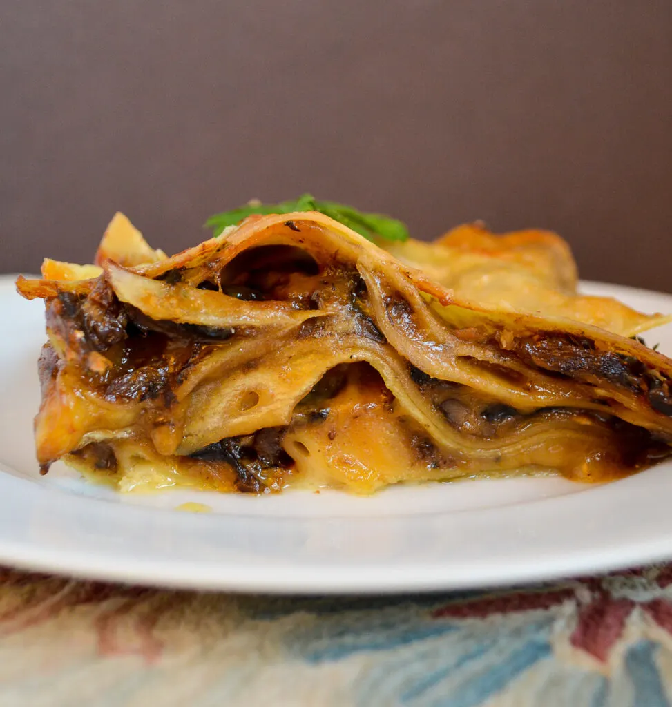Mushroom Lasagna with porcinis