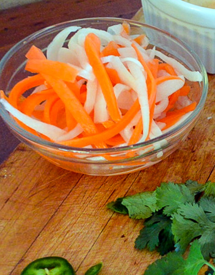 Pickled Carrots and Daikon