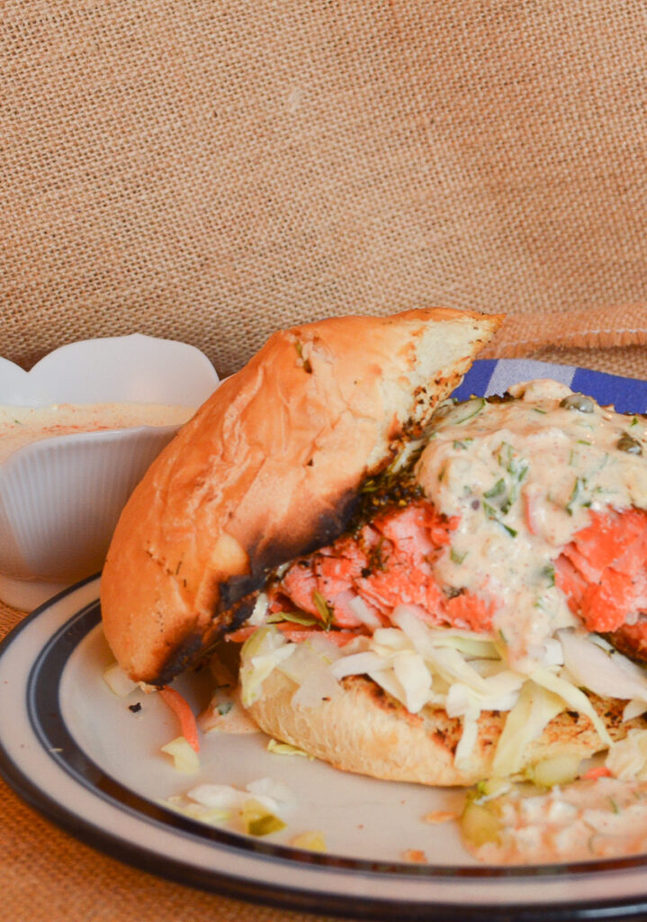 remoulade sauce recipe/salmon sandwich