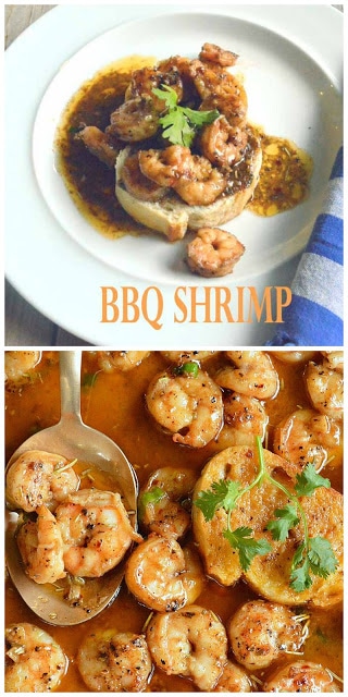 BBQ Shrimp isn't made on the grill. It's made on the stove with lots of garlic and pepper and butter. This shrimp eats butter like I eat this shrimp. The best part is it's ready to eat in less than 20 minutes! #Cajunfood #shrimp #fastfood #entrees www.thisishowicook.com
