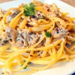 linguini with white clam sauce
