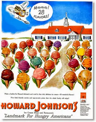 Howard Johnson's ice cream ad