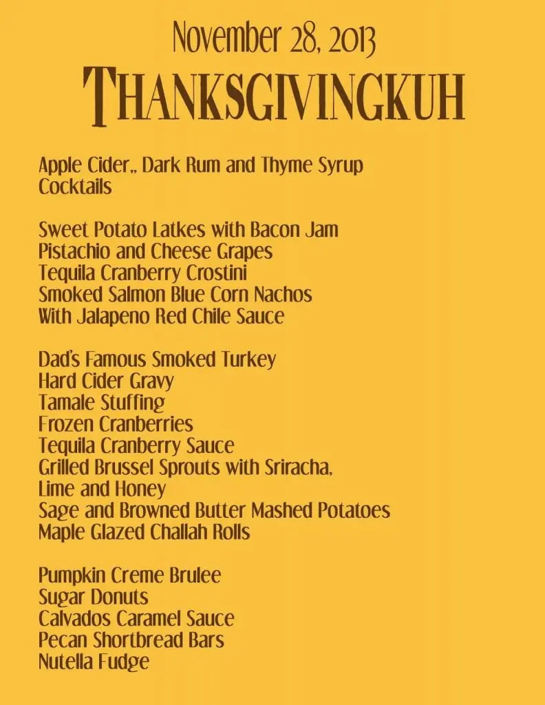 thanksgivingkuh menu 1