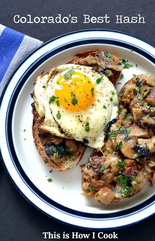 Turkey Hash with Mushrooms