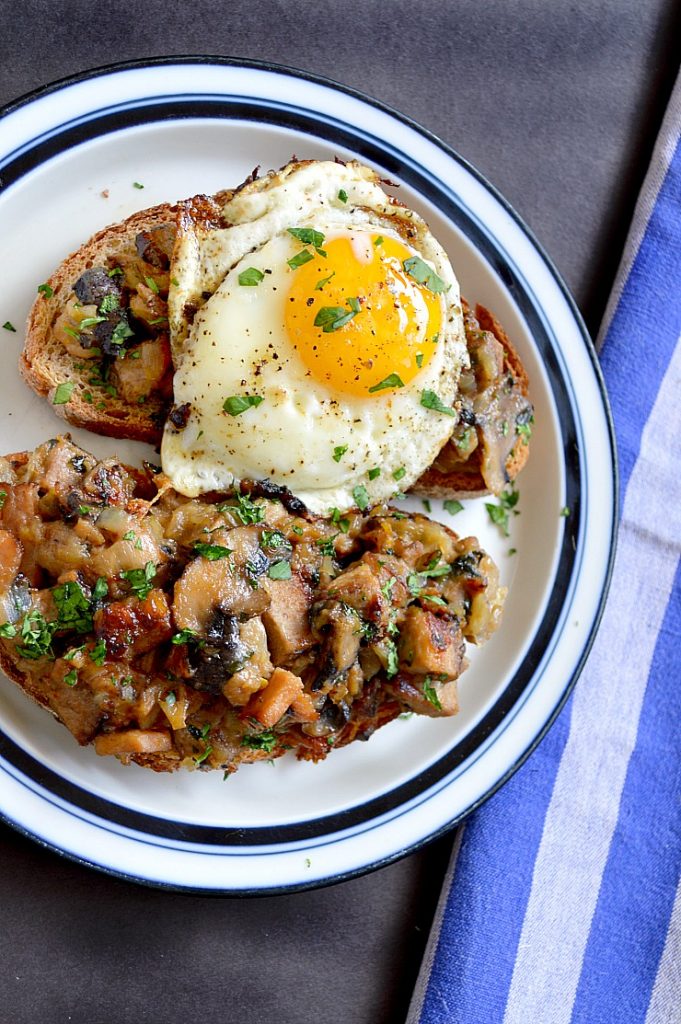 Turkey Hash with mushrooms