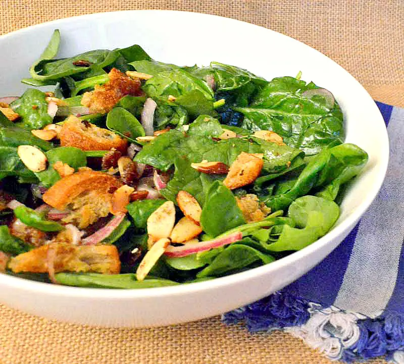 Spinach Salad with Za'atar, Dates and Almonds