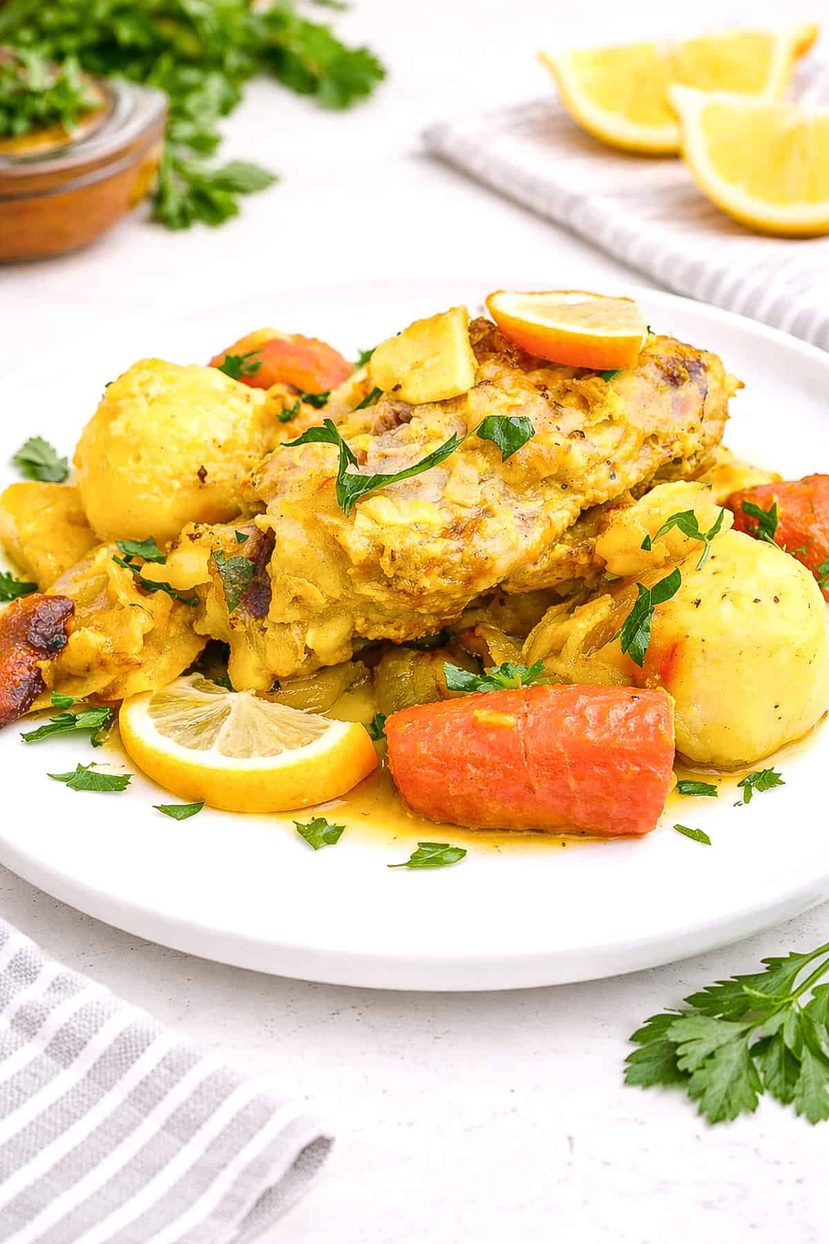 Roasted Saffron Chicken with Potatoes