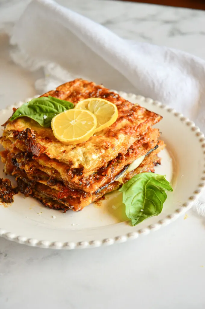 matzo grilled cheese with lemon and fresh basil