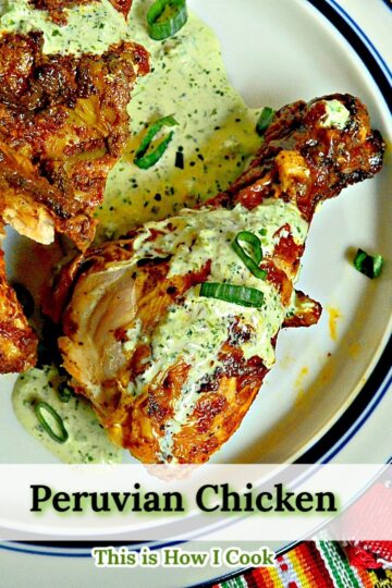 Peruvian chicken with green sauce 16 Pin