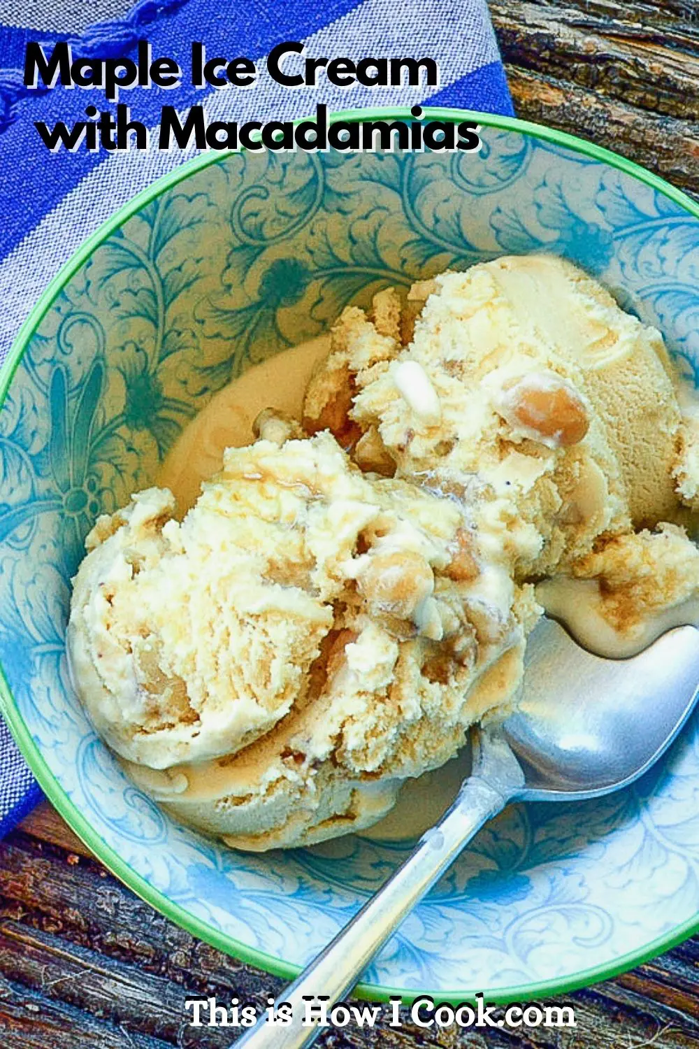 Maple Ice Cream with Macadamias