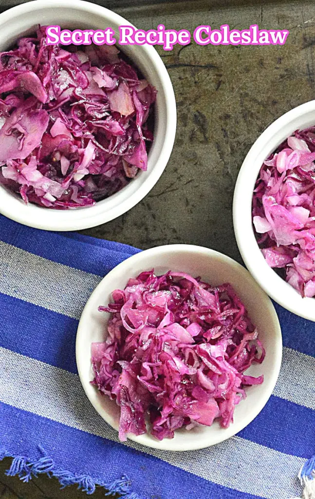 Purple cabbage coleslaw