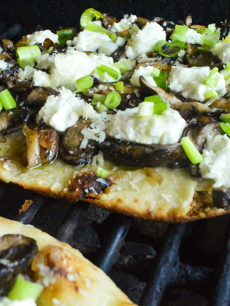 Grilled Wild Mushroom Pizza