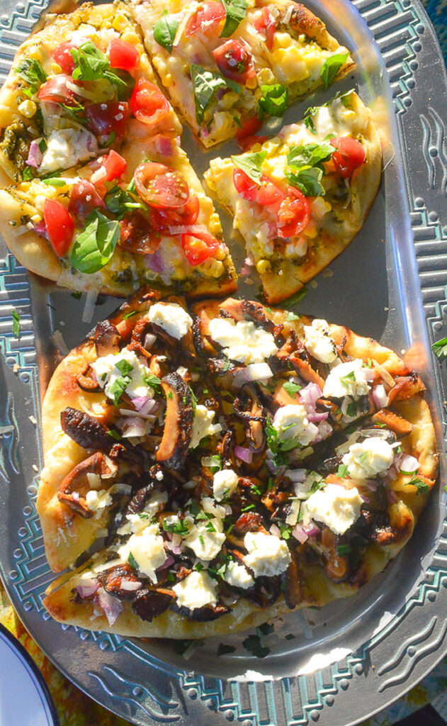 Grilled Naan Pizzas