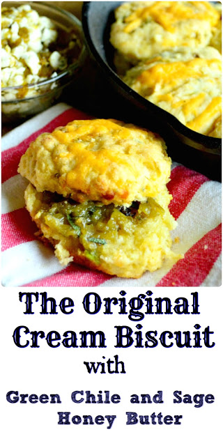 Flour, heavy cream, a pinch of salt and baking powder are the ingredients for cream biscuits. Add in some cornmeal and a few seasonings and one has cowboy biscuits. Both versions are awesome! #biscuits #bread www.thisishowicook.com