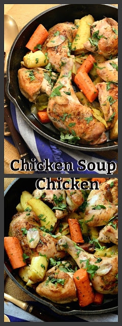 Chicken Soup Chicken is made with everything that goes into chicken soup. But no broth! So good and just what the doctor ordered! www.thisishowicook.com #chicken #chicken soup