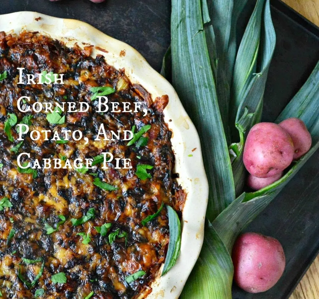 Irish corned Beef, Potato and Cabbage Pie