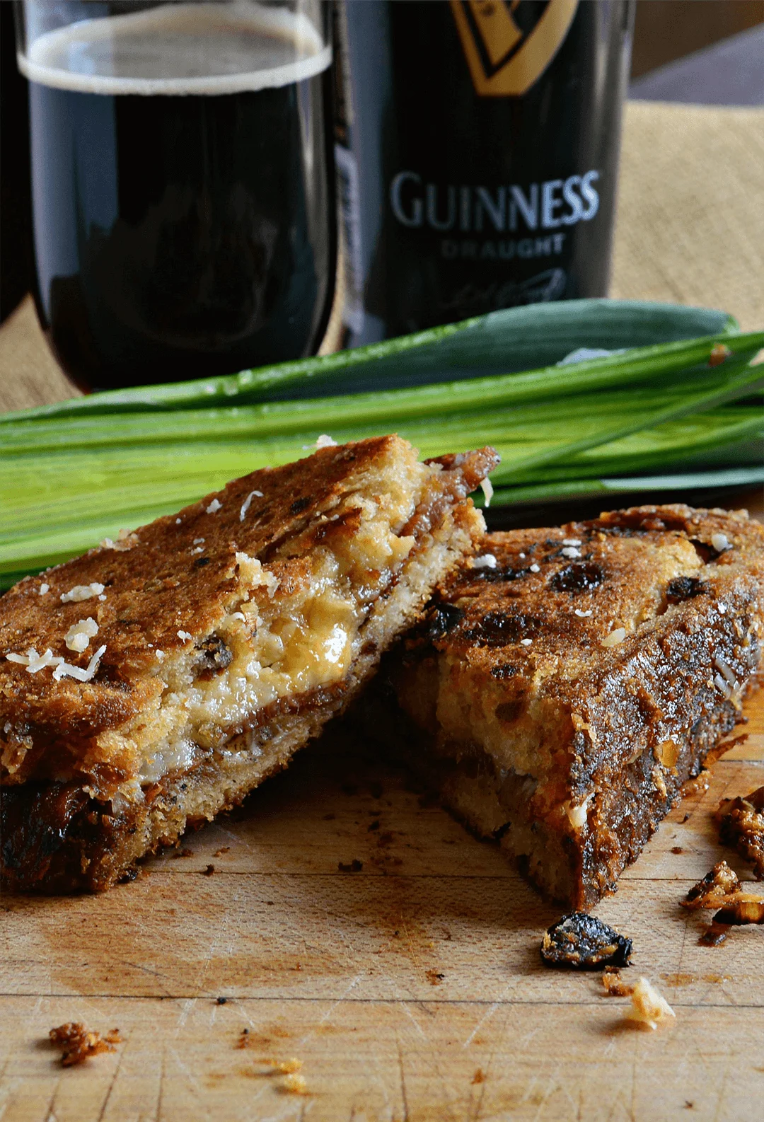 Irish Grilled Cheese and Guinness