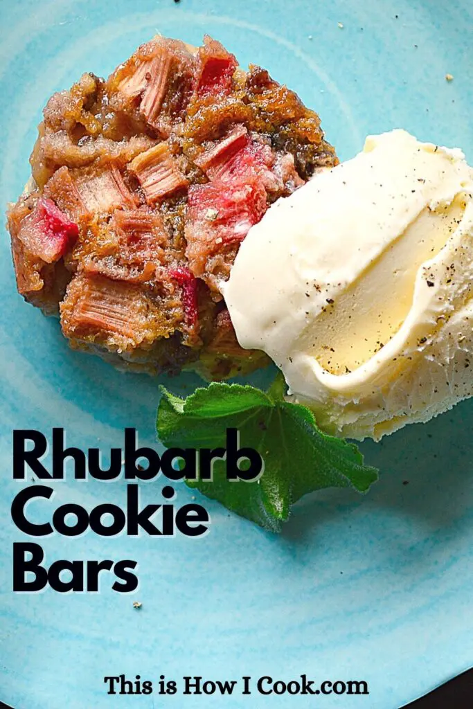 Rhubarb Cookie Bars