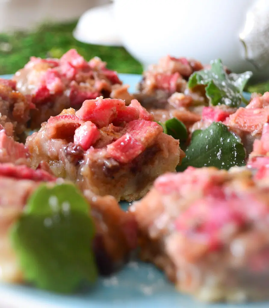 Rhubarb cookie bars