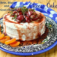 Brie and Blue Savory Cheesecake (No Bake) - This Is How I Cook