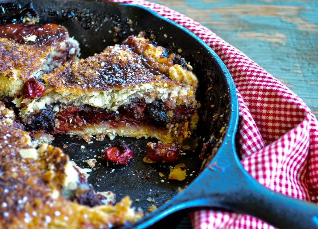 Cherry Pie in Skillet