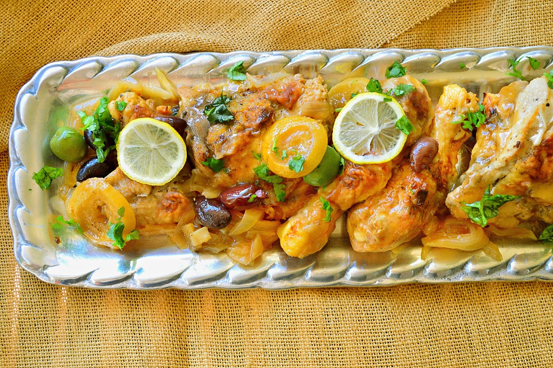 Honey Glazed Chicken with Lemons and Olives
