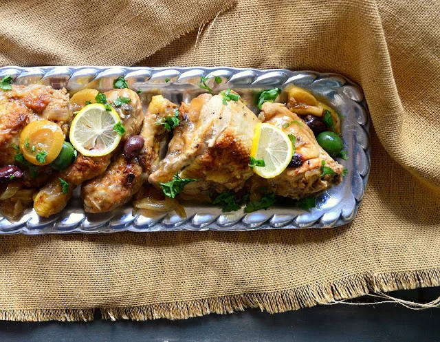 Honey Glazed Chicken with Lemon and Olives is filled with flavor and perfect for a family meal. Glazed with a bit of honey and the zest of lemon this is on regular rotation at our house. www.thisishowicook.com #chicken #recipes