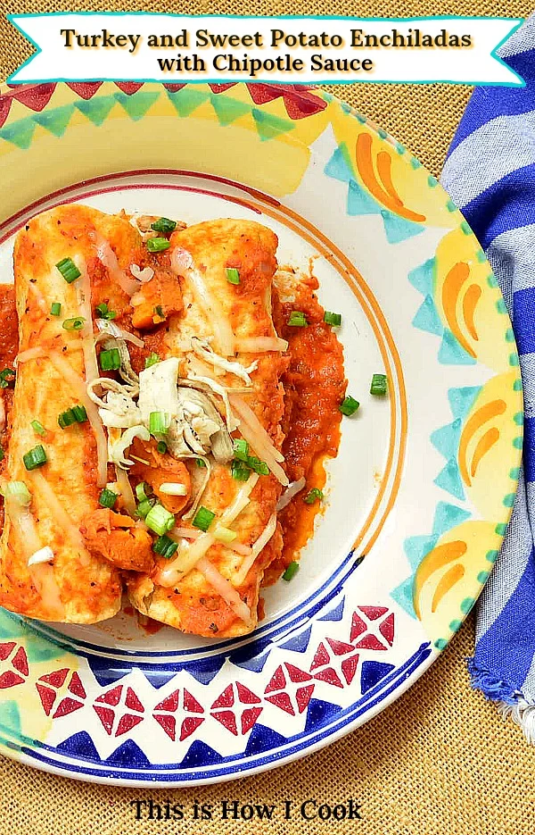 turkey sweet potato enchiladas