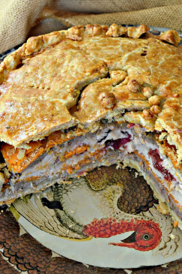 Turkey2CSweetPotatoandCranberryPie1 1