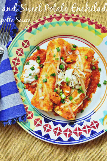 TurkeySweetPotatoEnchiladaswithChipotleSauceTitle 1