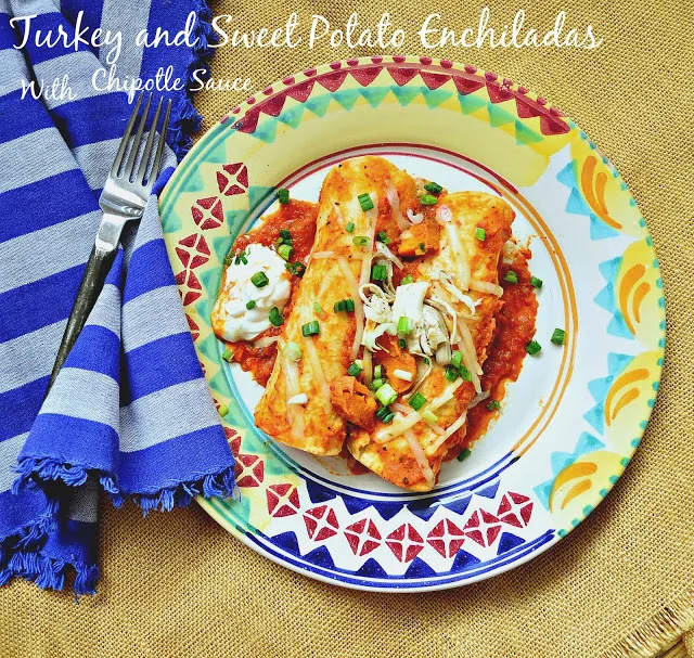 Turkey and sweet Potato Enchiladas