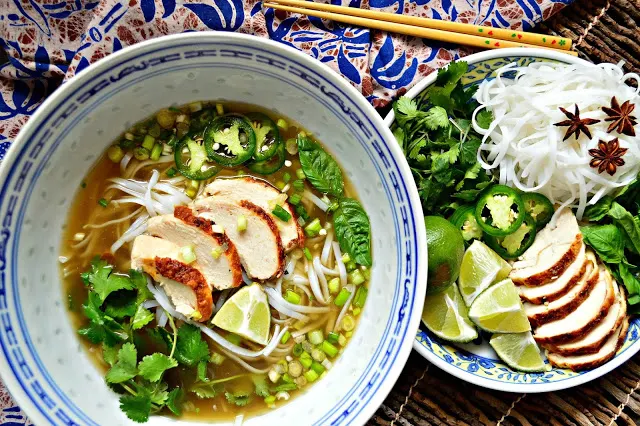 Vietnamese Chicken Noodle Soup Pho