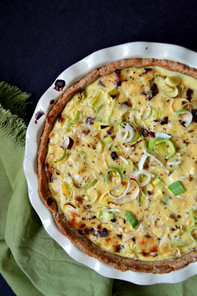 bacon and leek buttermilk quiche