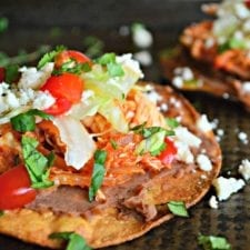 Pulled Chicken Tinga Tostadas and #TheHotBreadKitchenCookbook-image