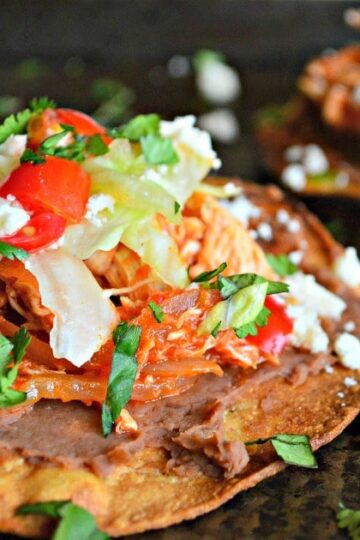 Chicken Tinga tostadas A179