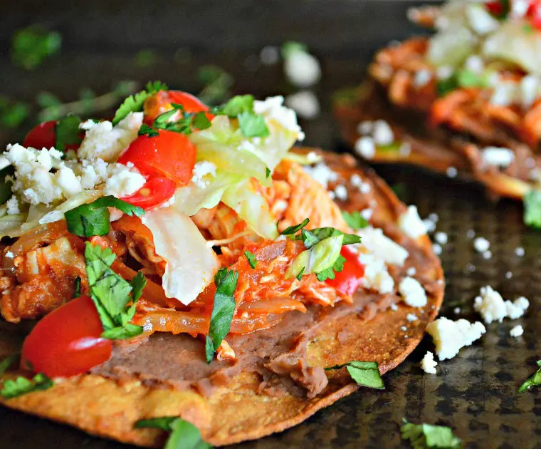 Chicken Tinga Tostada