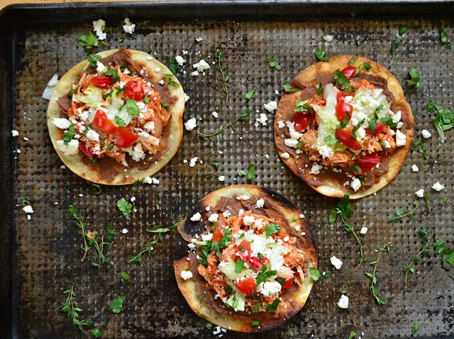 Chicken Tinga Tostada