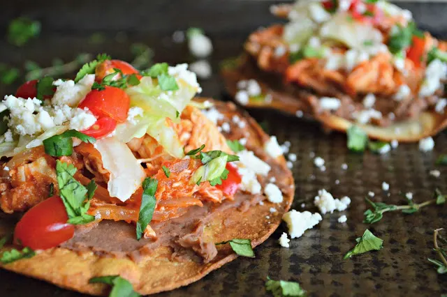 Chicken Tinga Tostada