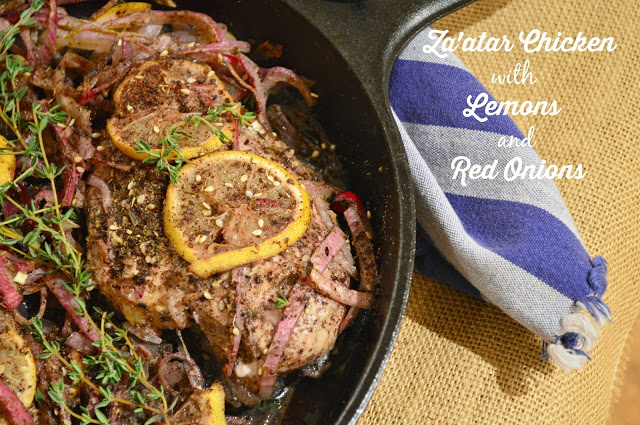 Za'atar Chicken with Lemons and Red Onions