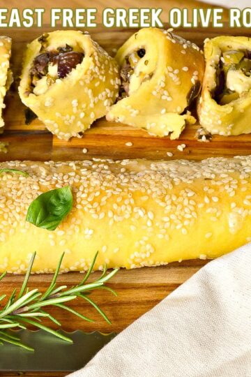 Yeast Free Greek Olive Bread Roll 53 2 title
