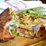 grilled cheese ideas: grilled cheese with green chile