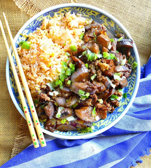 Chinese Eggplant with Pork and Garic