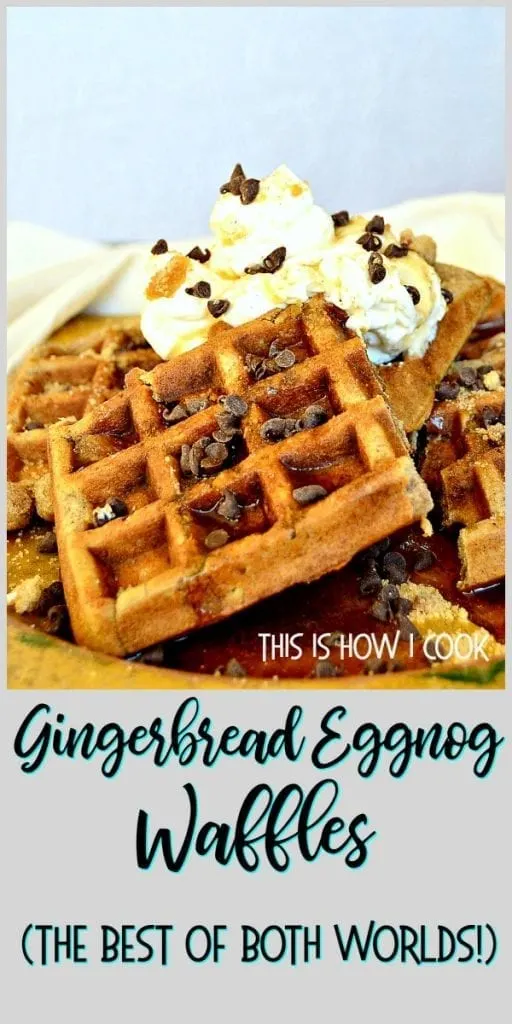 Gingerbread Eggnog Waffles
