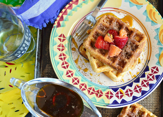 churro chorizo waffles 