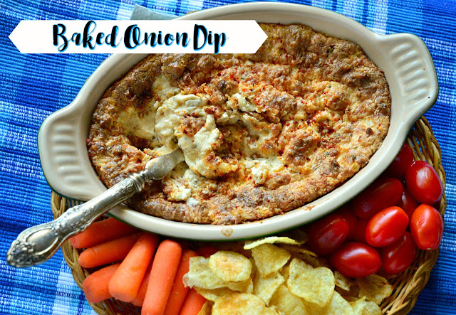 Everyone loves a cheesy, peppery dip. Hot from the oven, this sweet onion dip can be served with chips, bread or crackers. Then again it is also great with cut up veggies or even just a spoon! #appetizer #dip www.thisishowicook.com